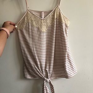 Tank top with adjustable straps